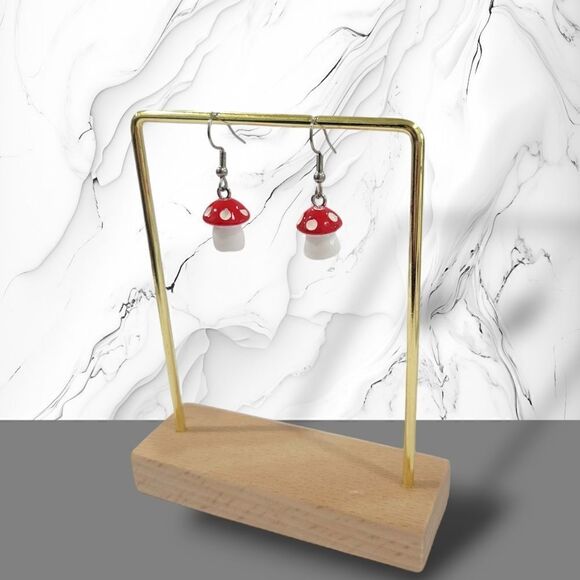 🍄‍🟫Mushroom Earrings🍄‍🟫(2-A018-C)-Jewelry for Women - Picture 5 of 6